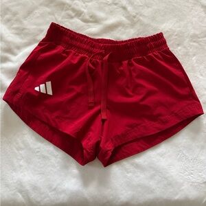 Adidas Women's Bold Red Athletic Shorts